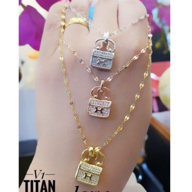 Medan Termurah Kalung HMS titanium premium import