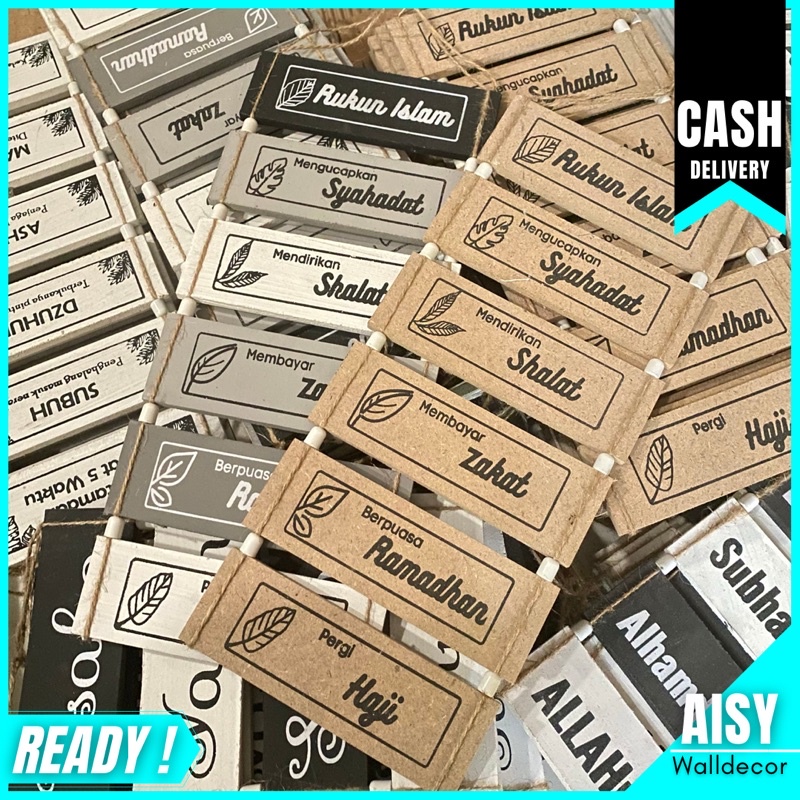Aisy.Walldecor | DEKORASI RUMAH HIASAN DINDING RUMAH RUKUN ISLAM
