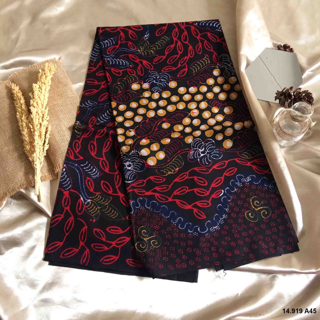 batik tulis asli madura - klasik -warna merah kuning -motif 01 -terbaru desember 2021 -batik couple 