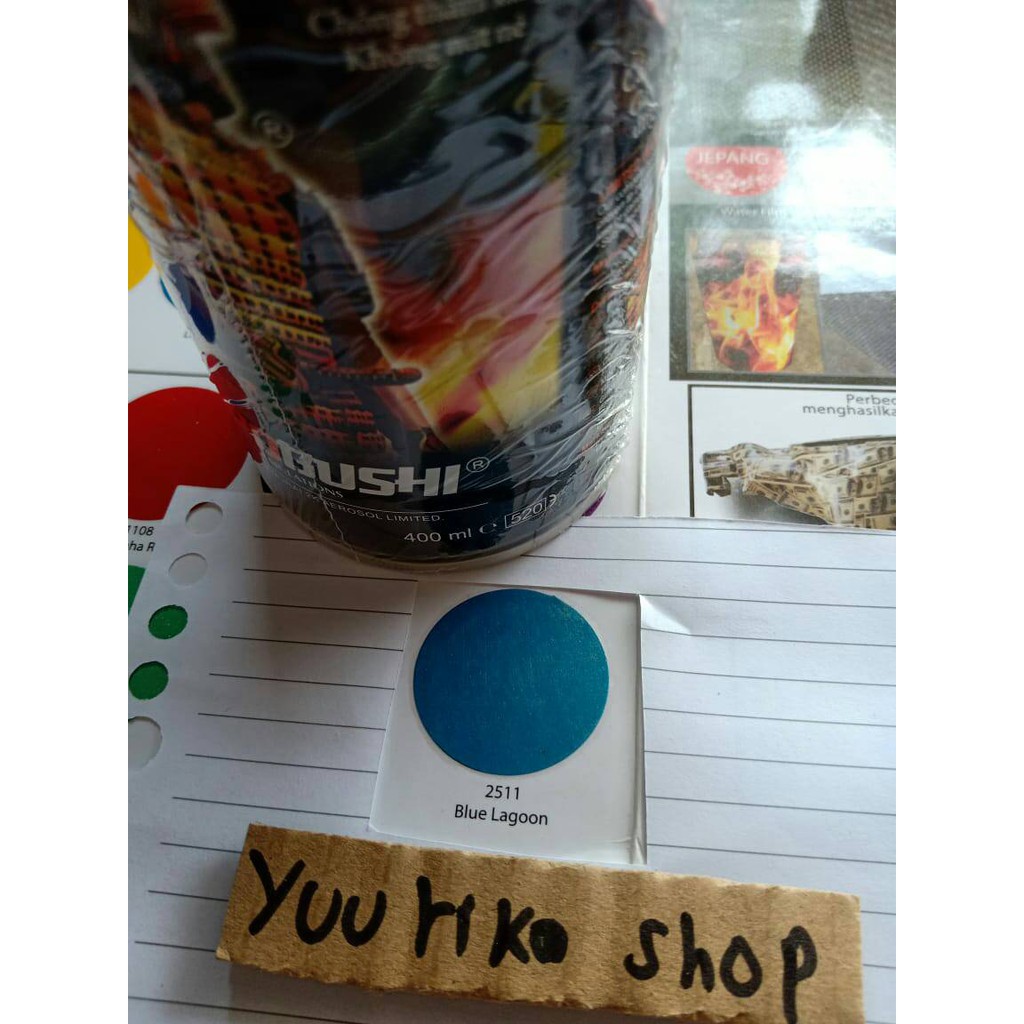 Pilok Samurai Cat Samurai Paint 2511 Blue lagoon Pilox Cat biru muda