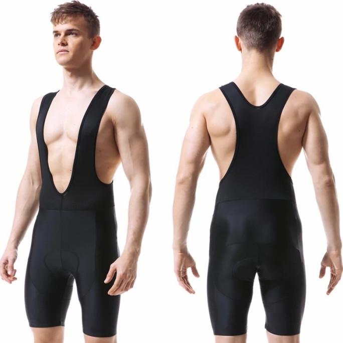 Celana Sepeda Bib Short Black Coated / Celana Sepeda Bib Pro Plain