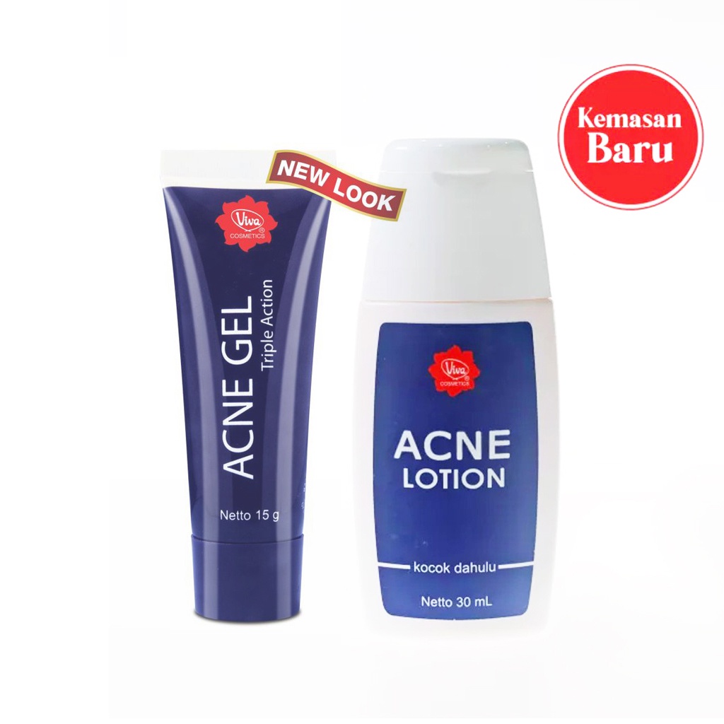 Jual VIVA ACNE GEL 15GR / ACNE LOTION 30ML (OBAT&TREATMENT JERAWAT