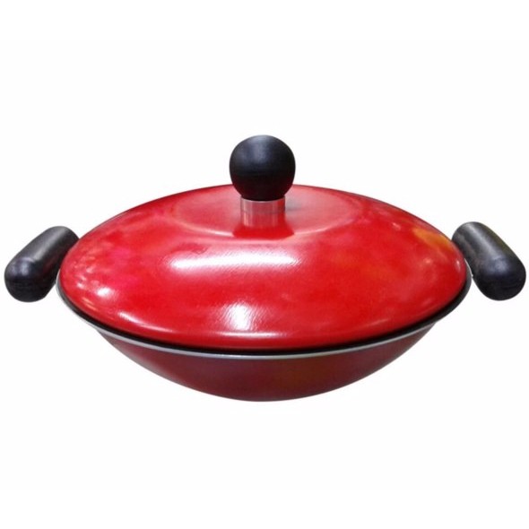 BFamzMS Maxim Valentino Teflon Mie Wok Wajan Mie Serabi 17 cm Tutup