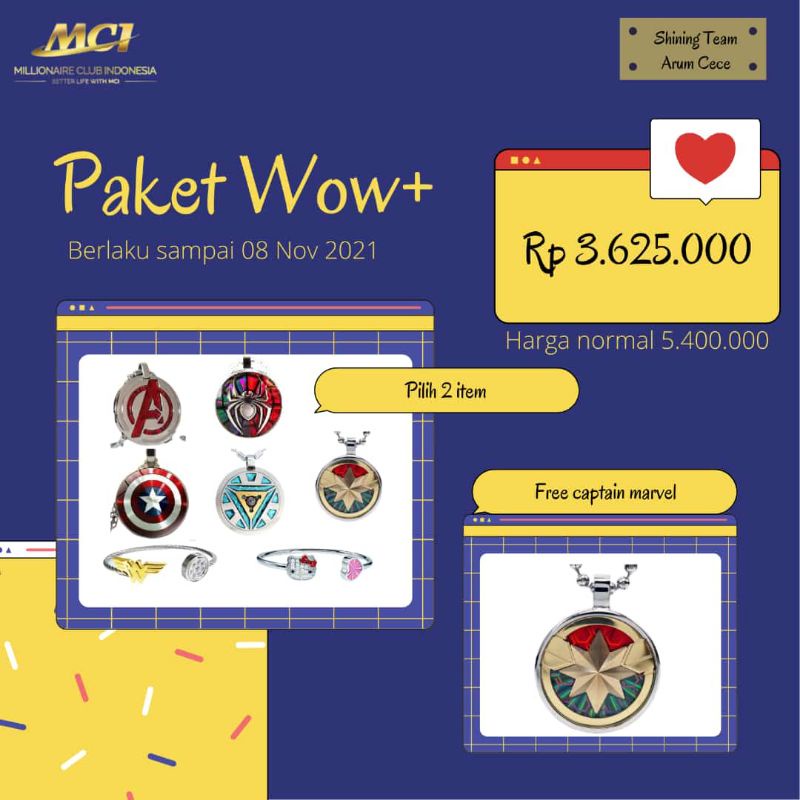 PAKET WOW+_KALUNG KESEHATAN MCI ORIGINAL_PROMO 3 KALUNG