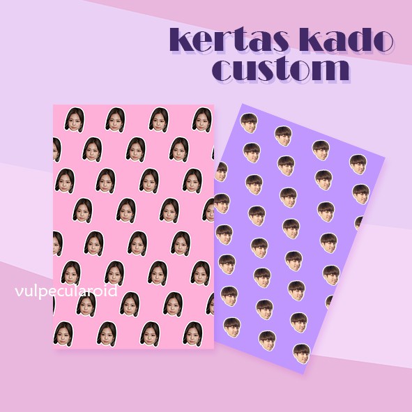 

Kertas Kado Custom Wajah | Free Custom Gift Paper
