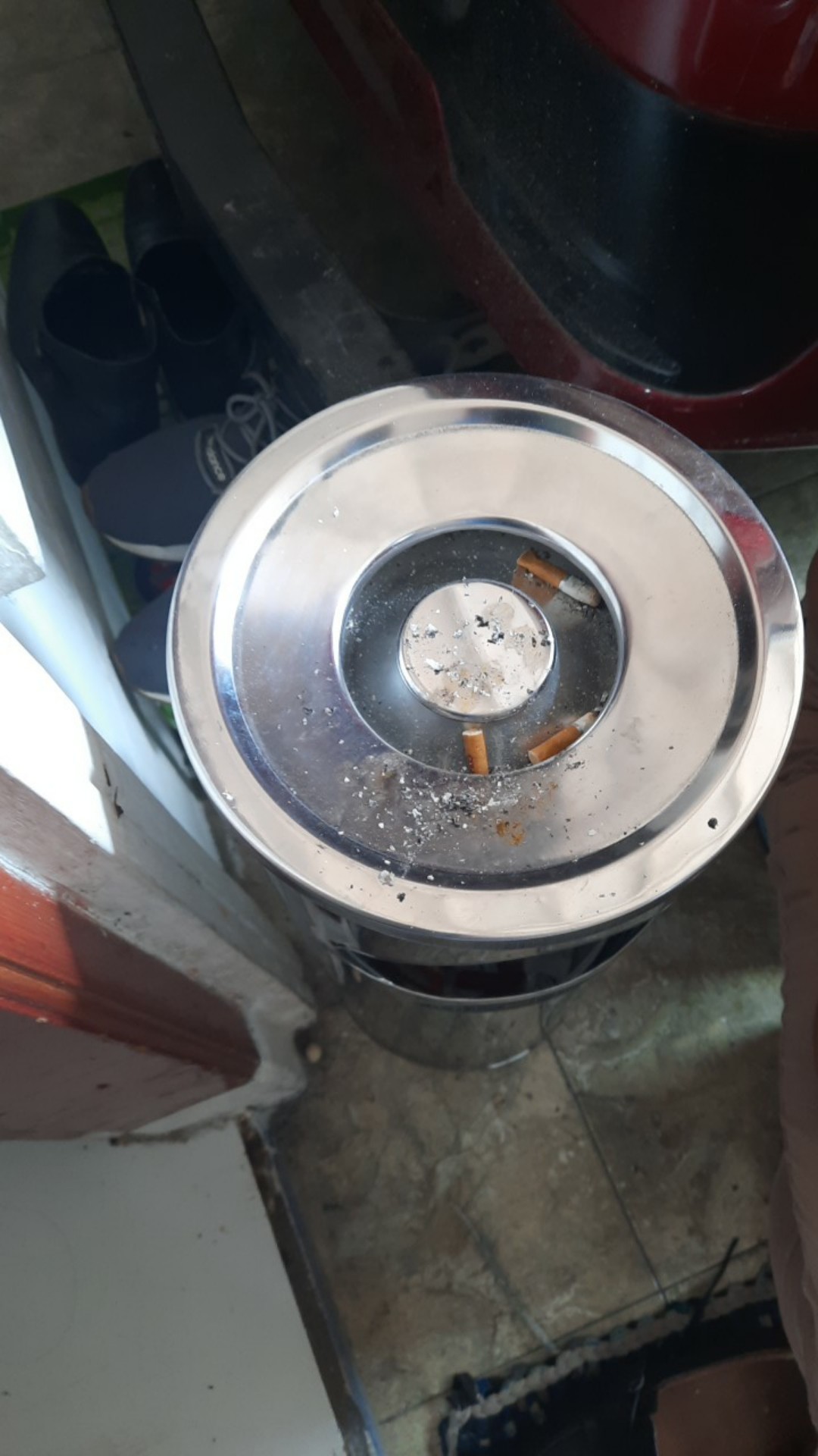 Kensi 503b Standing Dustbin / Ashtray / Tong Sampah /asbak Pakai Dus