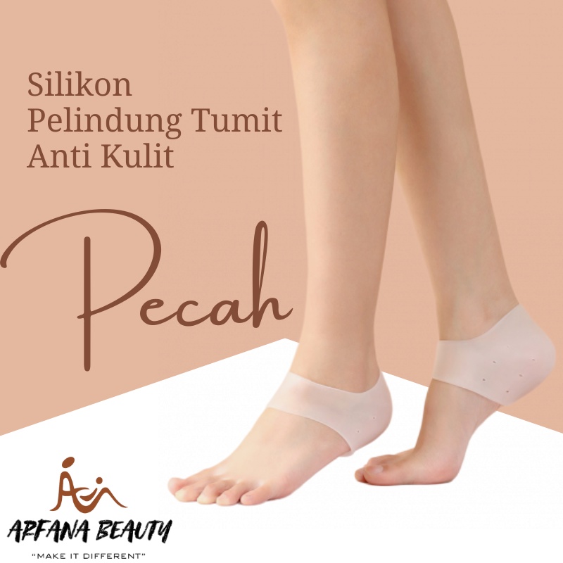 Silikon Silicon Pelindung Tumit Kaki Wanita Heels Protector Lembut Anti Crack Woman Gel Anti Nyeri Soft Gel Anti Lecet Telapak Kaki Cewek