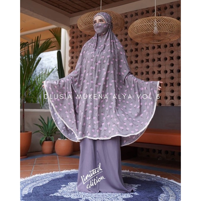 Mukena Arab Dlusia Jumbo ALYA Limited Mukena Dewasa By dlusia