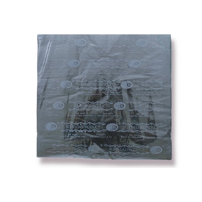 PLASTIK SAMPAH JUMBO / PLASTIK KRESEK HITAM BL ABU ISI 46 PCS | KANTONG PLASTIK SAMPAH HITAM JUMBO