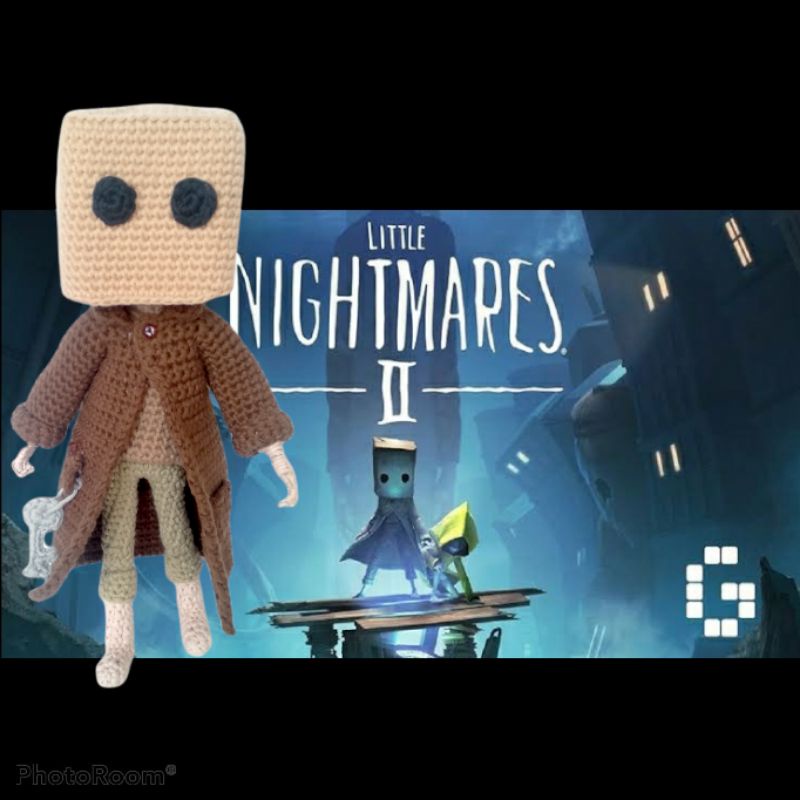 Boneka_amigurumi_mono_thw_head_box_little_nightmares_games_rajut