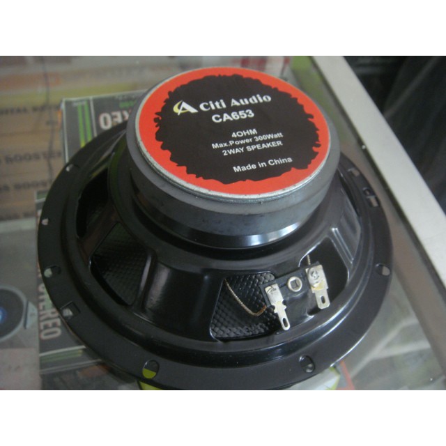 SPEAKER COAXIAL 6,5 CITI AUDIO 2 way MANTAP 300W JERNIH