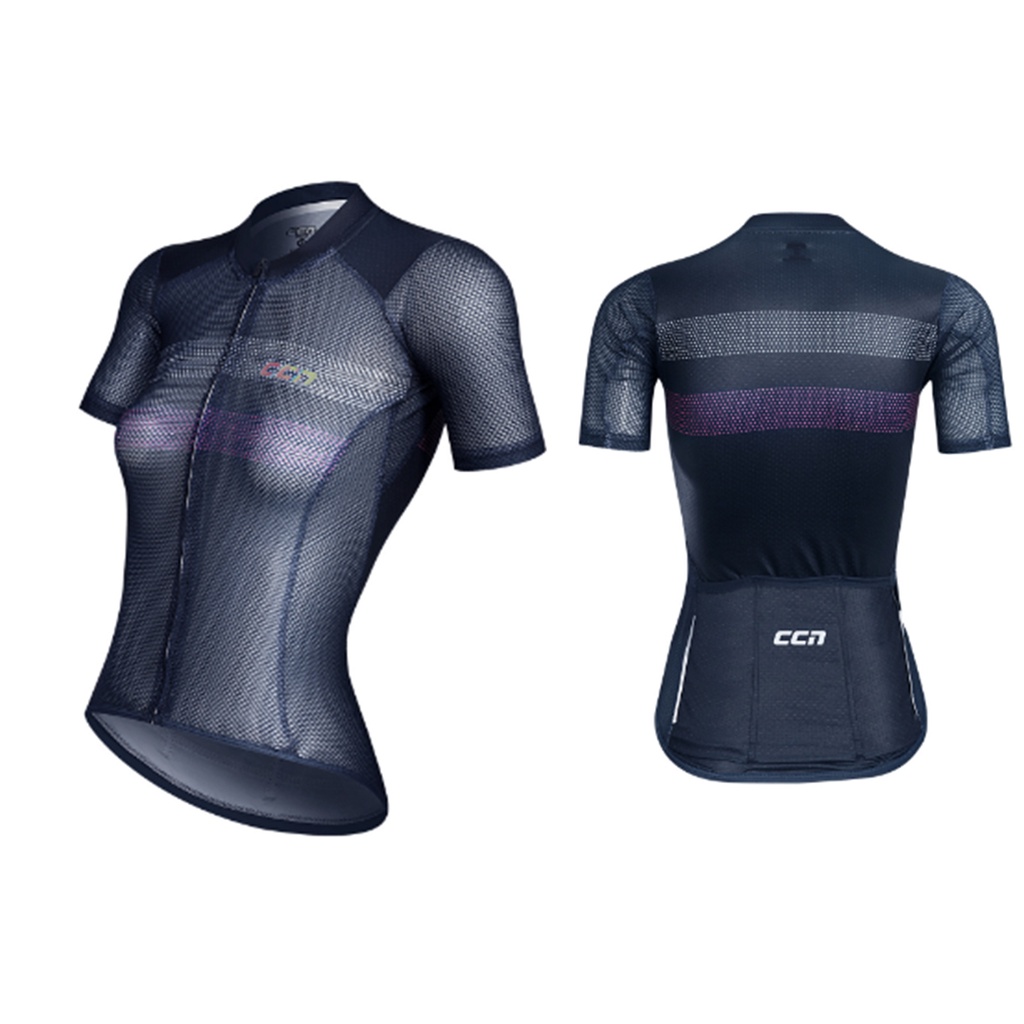 JERSEY CCN SPORT WOMEN SKIN STRIPE NAVY XL. KODE BARANG 23658
