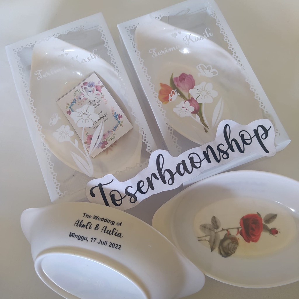 fdri_store Souvenir mangkok mangkuk melamin perahu oval suvenir unik sopenir pernikahan sovenir ulta