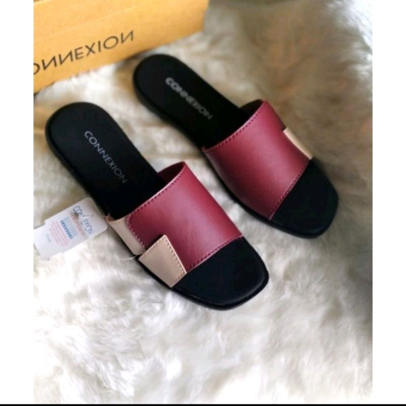 Sandal slop conexion kombinasi/sandal wanita terbaru