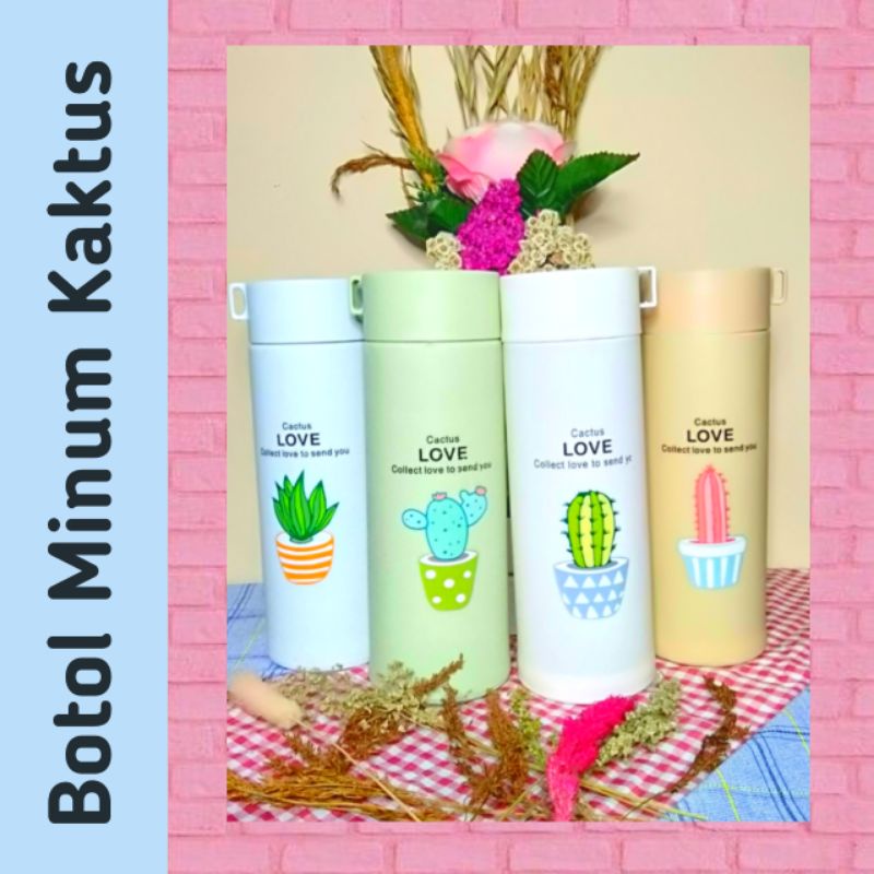 BOTOL MINUM KACA KAKTUS / TUMBLER CACTUS / BOTOL MINUM KAKTUS / BOTOL MINUM CACTUS / TUMBLER KACA