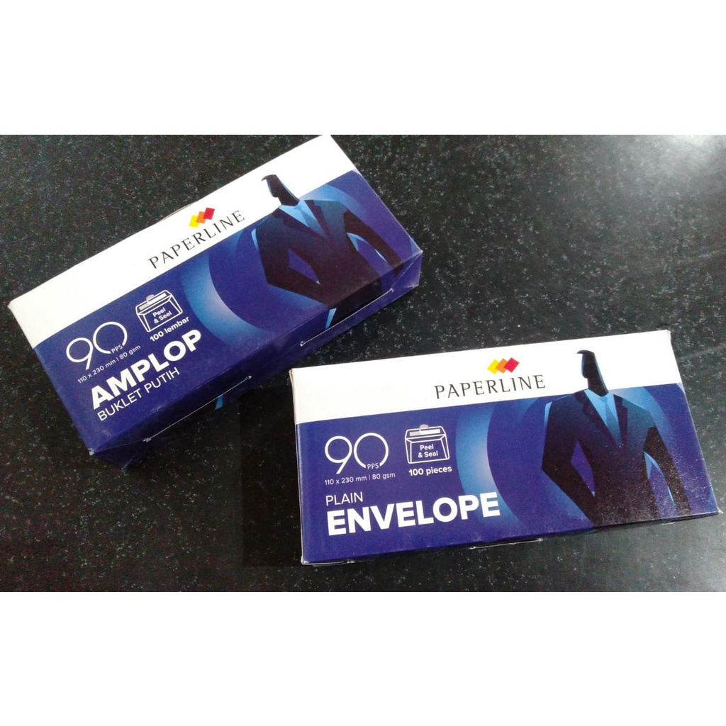 

AMPLOP PUTIH CABINET PAPERLINE 90 PPS / PAC isi 100 lembar