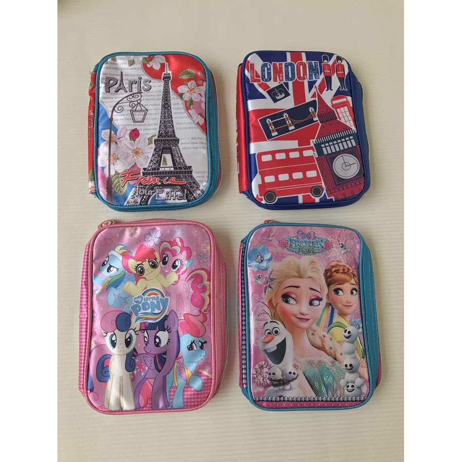 

Tas Smiggle Tempat Pensil Pencil Case Organizer Kotak Pensil Passport - Paris