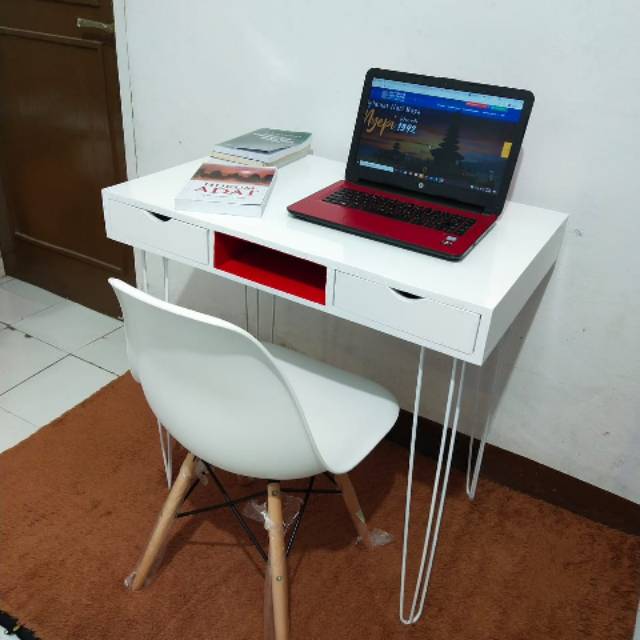  Meja  kantor  laci minimalis 100x50 Shopee  Indonesia