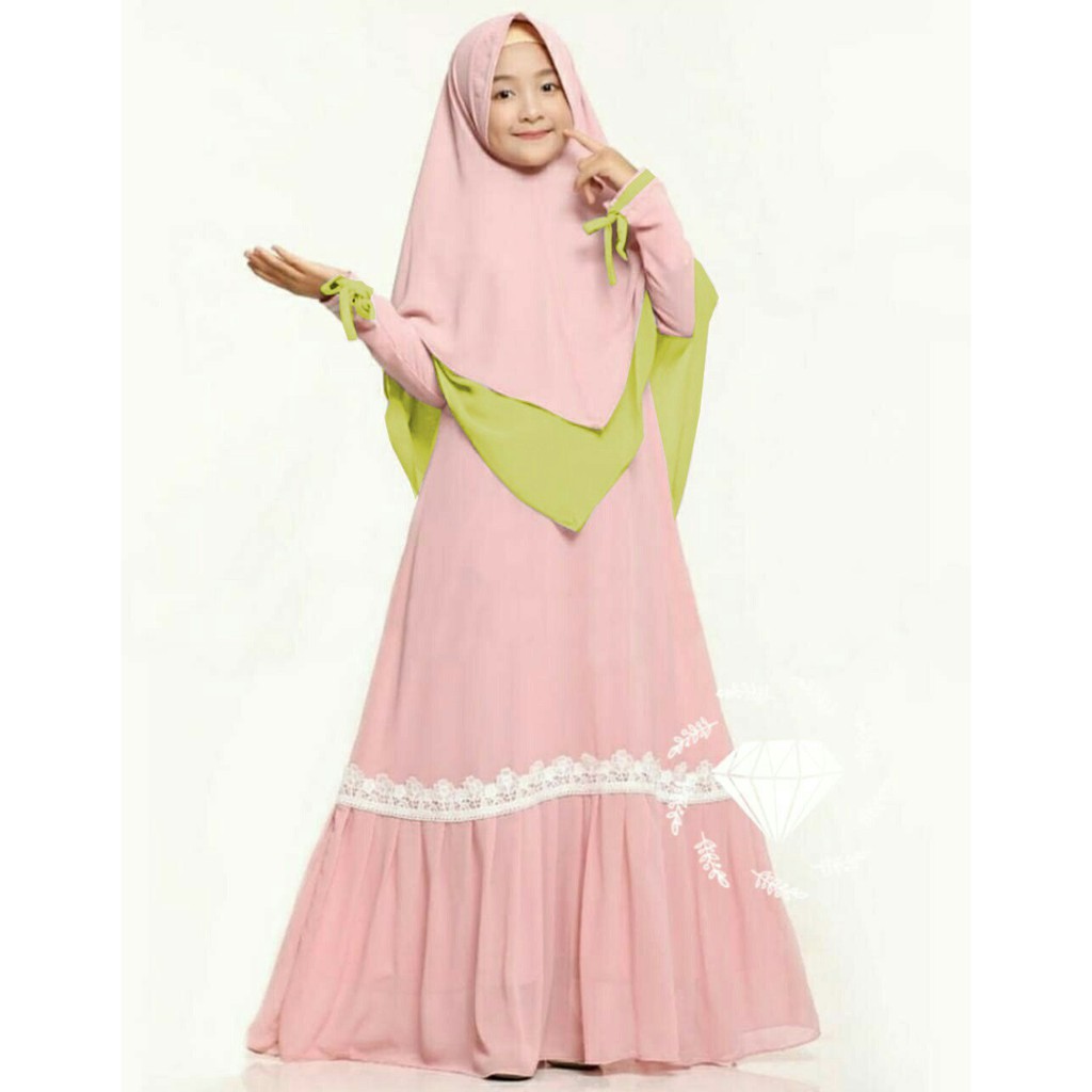 Dress Wenia - Pakaain Anak - Dress Muslim Anak Perempuan