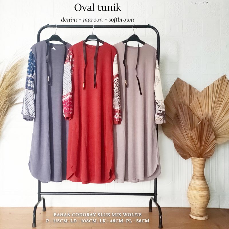 Oval tunik / tunik polos / tunik kaos / tunik kaos polos