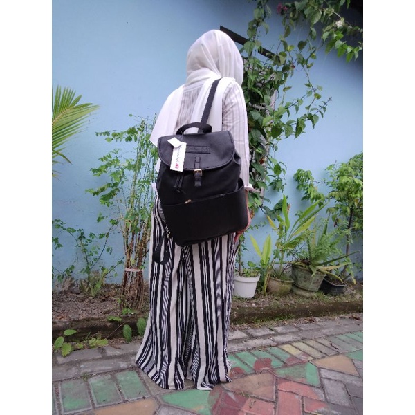 AMERICAN EAGLE BACKPACK Black / TAS RANSEL ORIGINAL PAYLESS