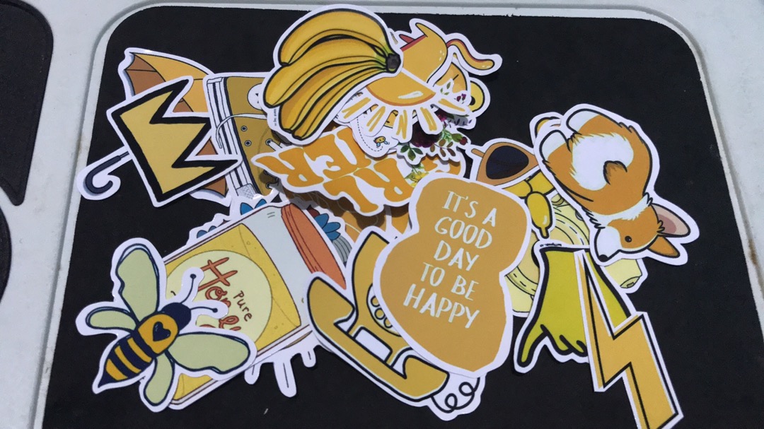 23pcs Sticker Aesthetic Tumblr Yellow Edition