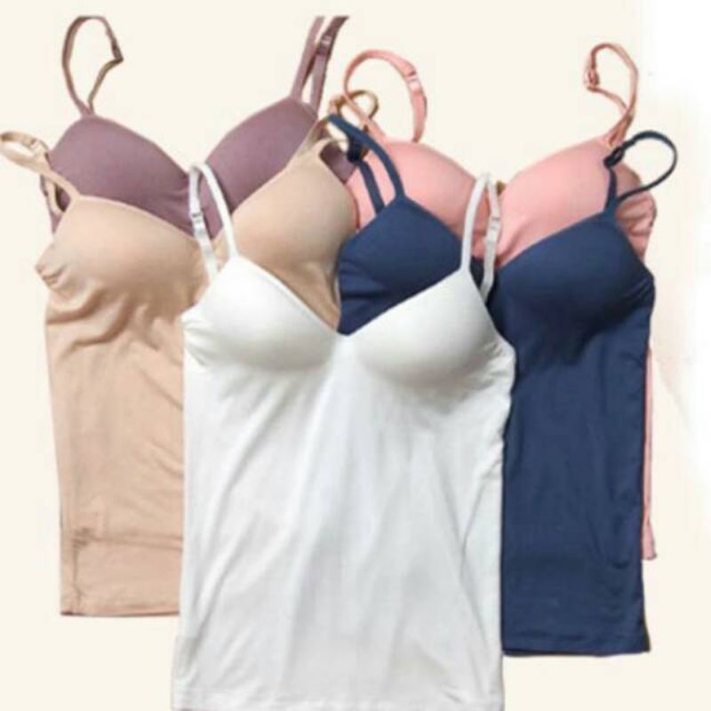 Tanktop with inner bra pad