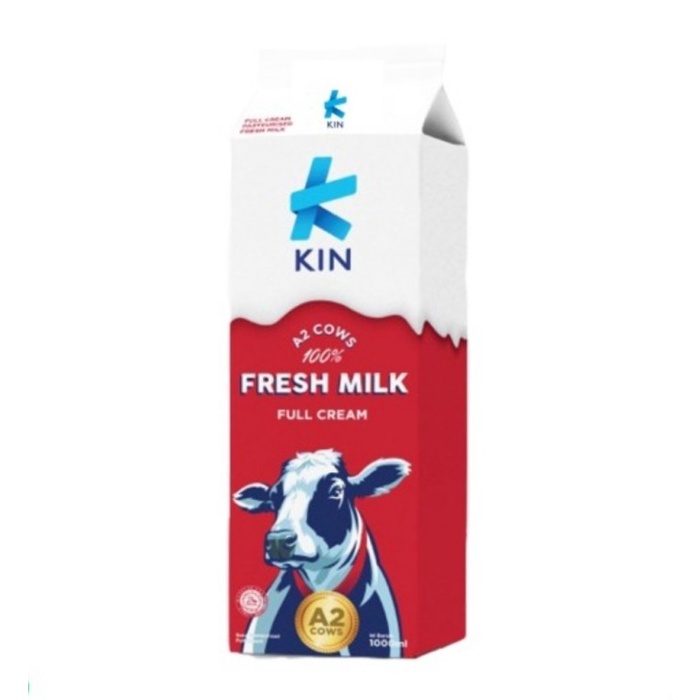 

Susu Kin Fresh Milk Pasteurised Full Cream 1 Liter / 1000 Ml