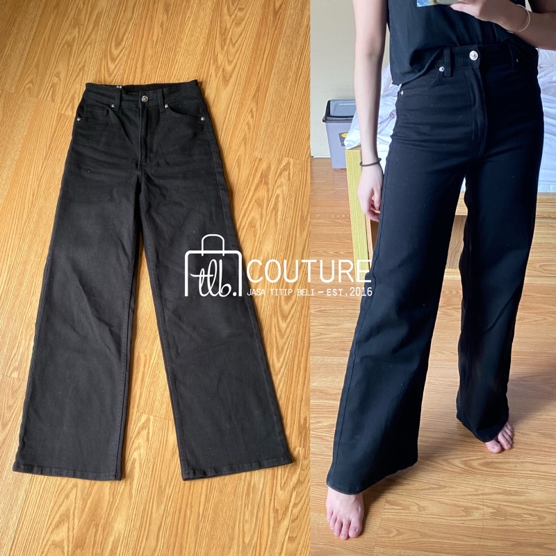 H&M WIDE HW JEANS