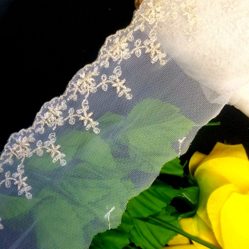 per meter,renda tile warna mas muda lebar 8cm