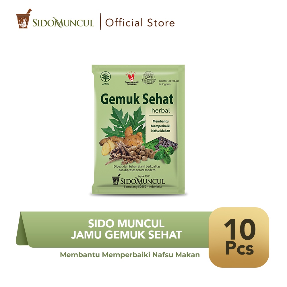 Jual Sido Muncul Jamu Gemuk Sehat 10s Herbal Membantu Memperbaiki