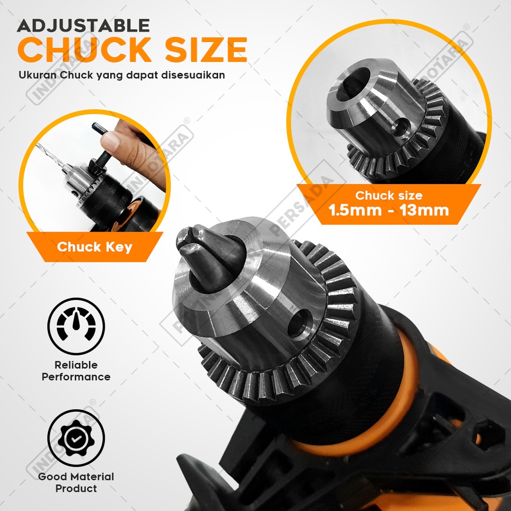 Mesin Bor Listrik Impact Drill Listrik Orion HD6617