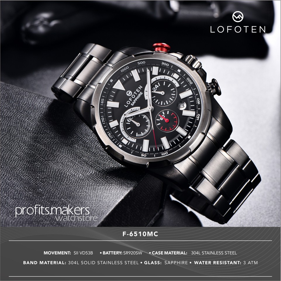 LOFOTEN Watch F6510MC / F 6510 MC/ F-6510-MC Jam Tangan ORIGINAL