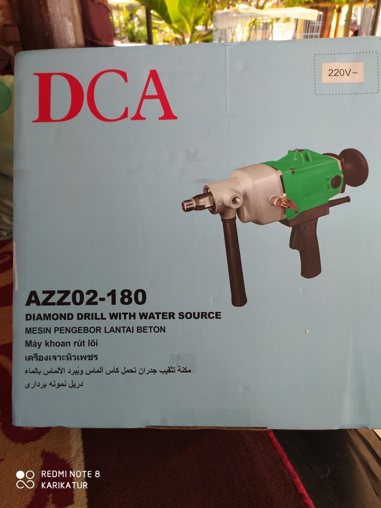 Dca Azz 02-180 Mesin Bor Corring Coring Diamond Drill Water Azz02-180
