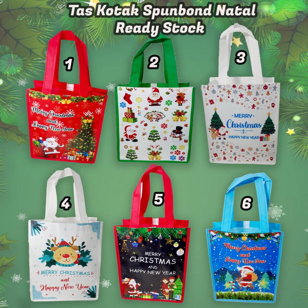 

Terlaris Tas Souvenir Natal Tebal 75gsm Tas Natal Ready Stok