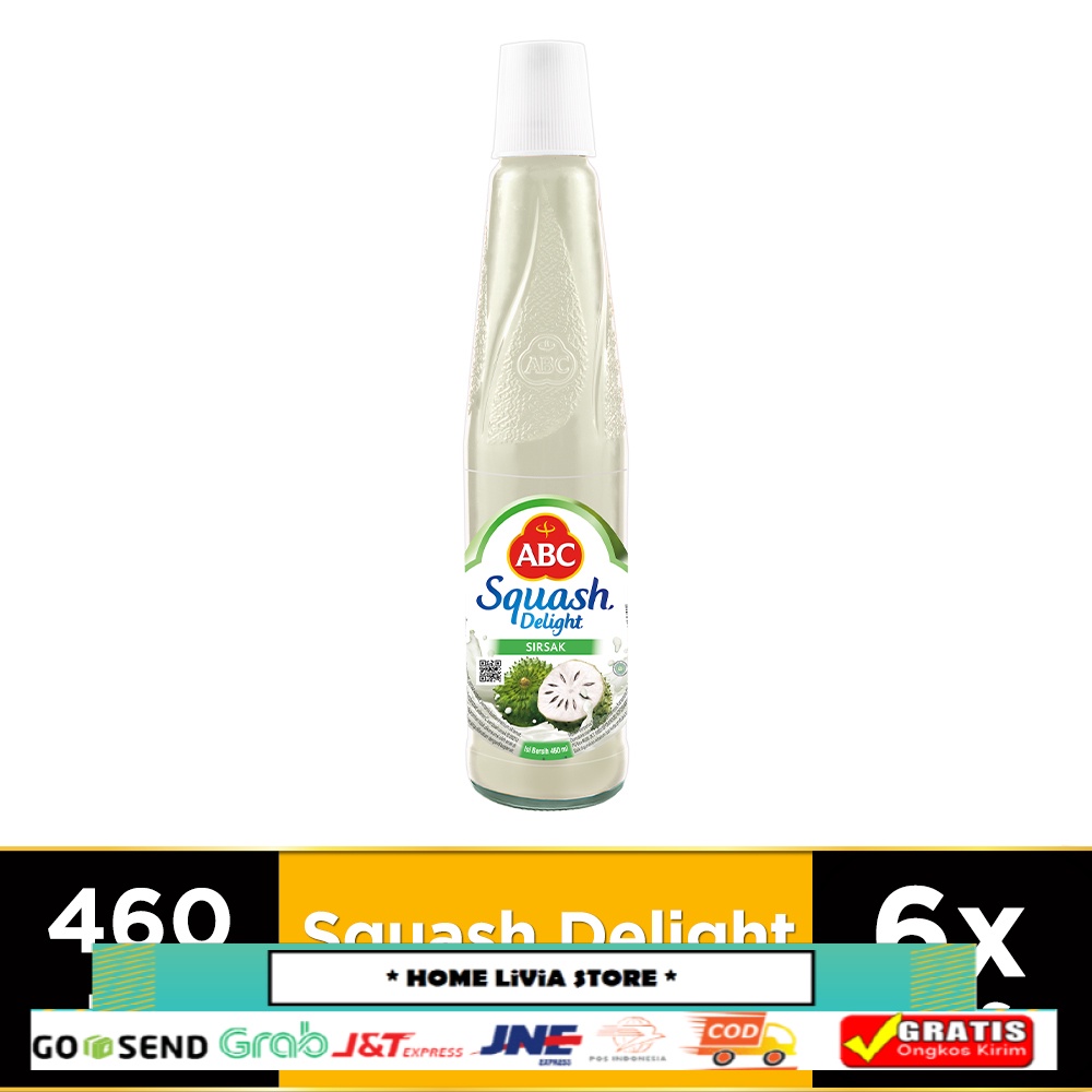 

ABC Sirup Squash Delight Sirsak 460 ml - Multi Pack 6 pcs