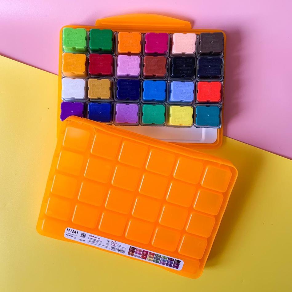 

SALEE!!!!.. Miya Himi Gouache Paint Cat Set 24 Colors x 30ml