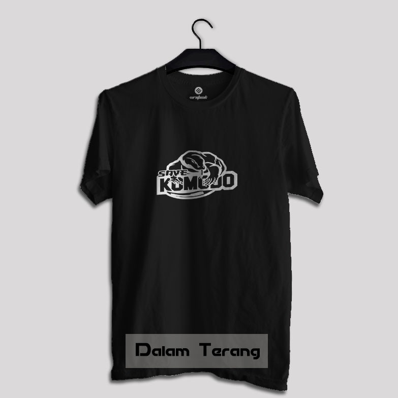 Kaos T-Shir Save Komodo Menyala Dalam Gelap