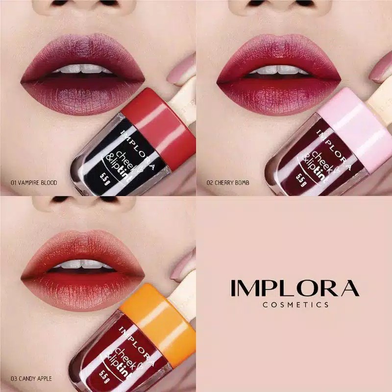 RCS✅ IMPLORA cheeck &amp; liptint BPOM liptint implora