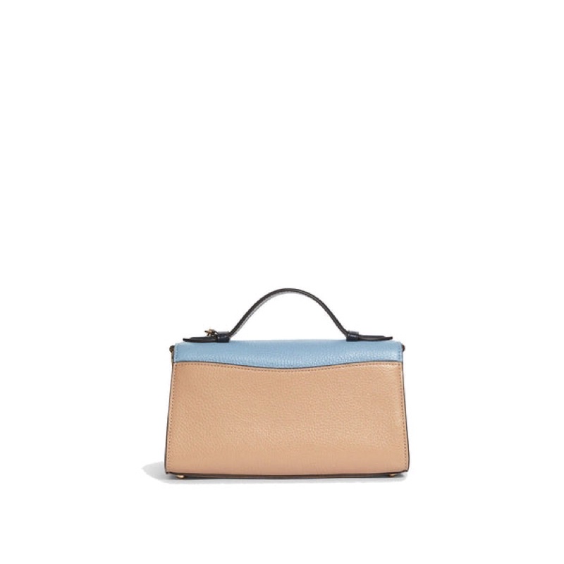 Coach Kleo Top Handle In Blocked Signature Canvas (C8161)