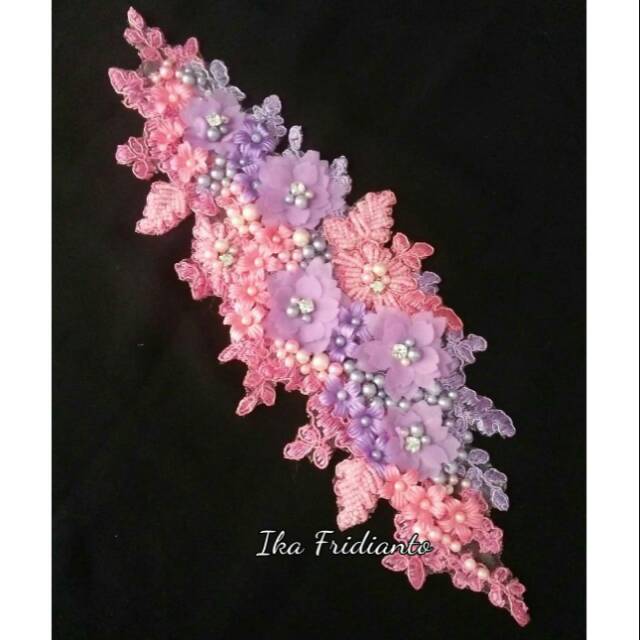 Head piece ungu pink, headpice, headpis, mahkota, bros, brooch, aksesories wedding, hijab pengantin