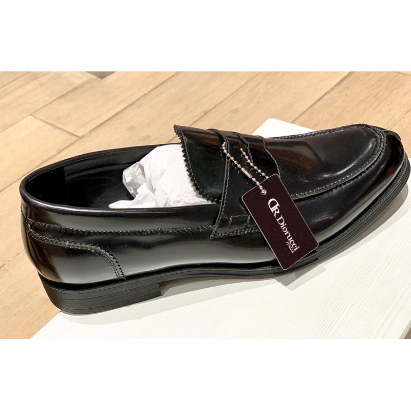 DIORUCCI Shoes Sepatu Loafers Leather Black Polos Original