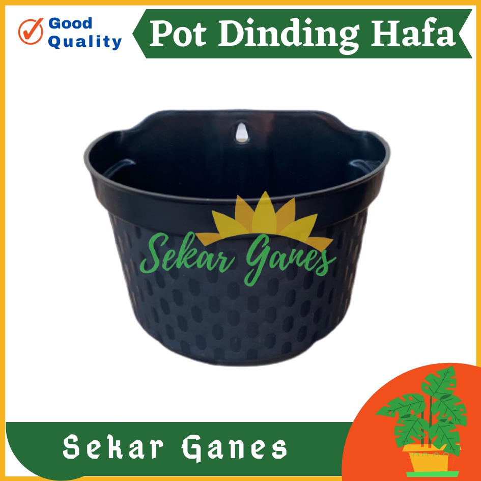 GROSIR Pot Dinding Cantol Hafa 20 Cm Hitam Pot Dinding Tempel Dekorasi Putih Panjang Aesthetic Besar Kecil Pager Balkon Pagar Unik  Pot Tembok - Tanaman Bunga Hias Dinding Tempel Bibit  TERMURAH