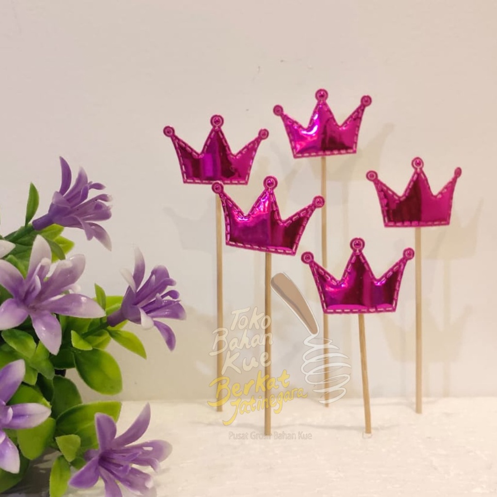 CAKE TOPPER MAHKOTA / TOPPER LUCU MAHKOTA