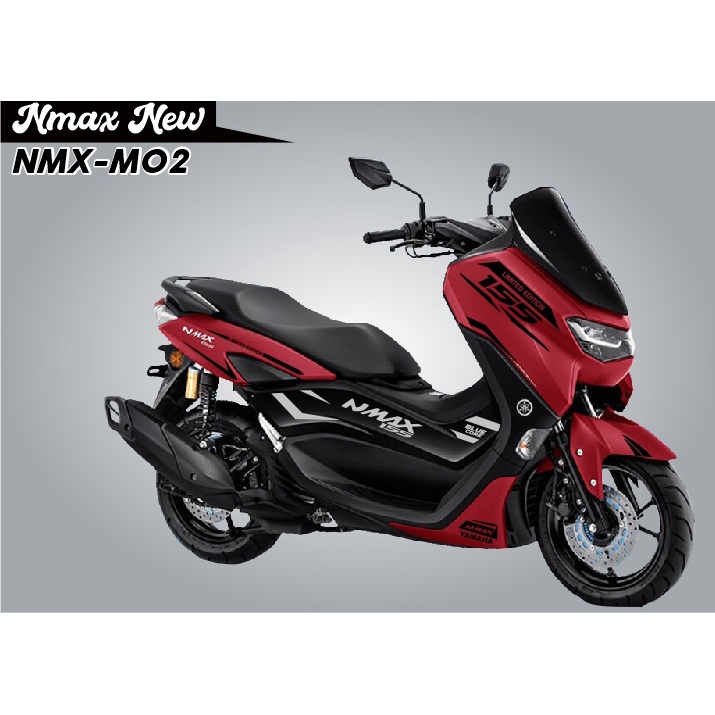 "CUTTING STIKER NMAX NEW BODY MERAH CODE NMX-M02| STIKER NEW NMAX 155 MURAH"