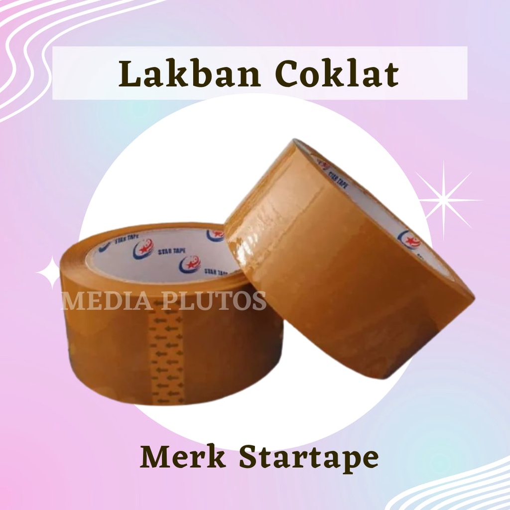 

Selotip Lakban Star Tape Coklat / 1Pcs