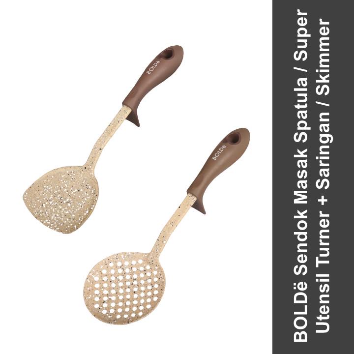 BOLDe Sendok Masak Spatula + Saringan / Super Utensil Turner + Skimmer