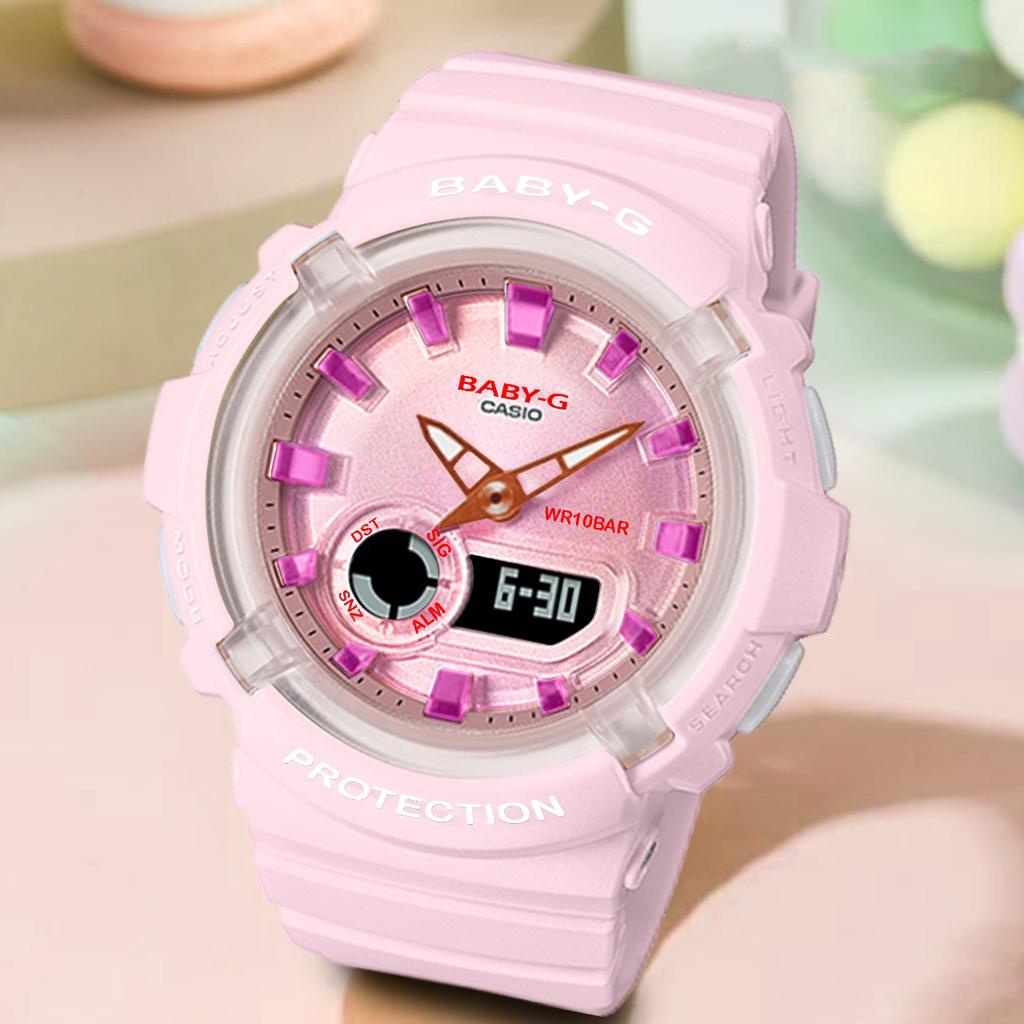 PRODUK TERLARIS !!! Baby-G Shock BGA-280 Soft Pink Putih Tosca Lilac Putih Jam tangan digital wanita &amp; anak digital anti air