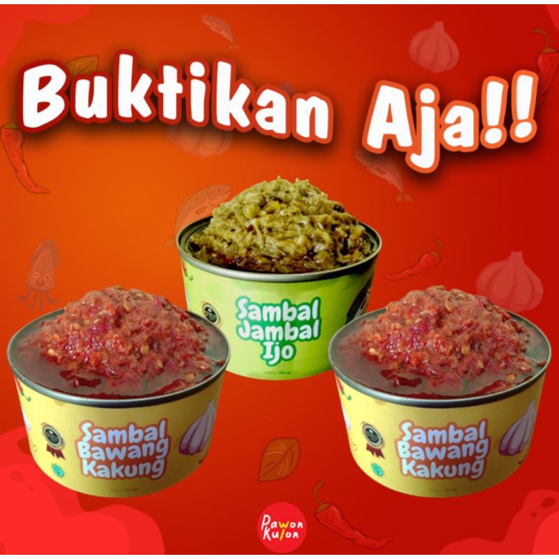 

Sambal pawonkulon - Set Sambal 3 Varian Sambel Jambal Ijo - Bawang Kakung