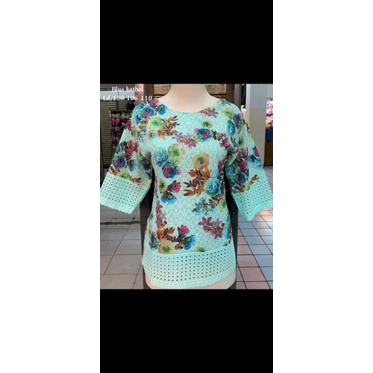 blus katun bolong terbaru bunga